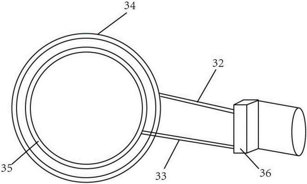 Plastic film absorbing, winding and cooling device and application thereof