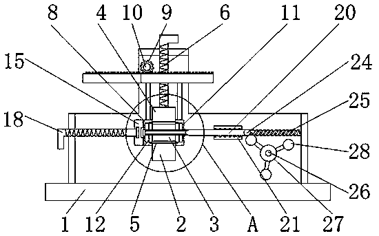 A chain pin riveting device for increasing chain stability