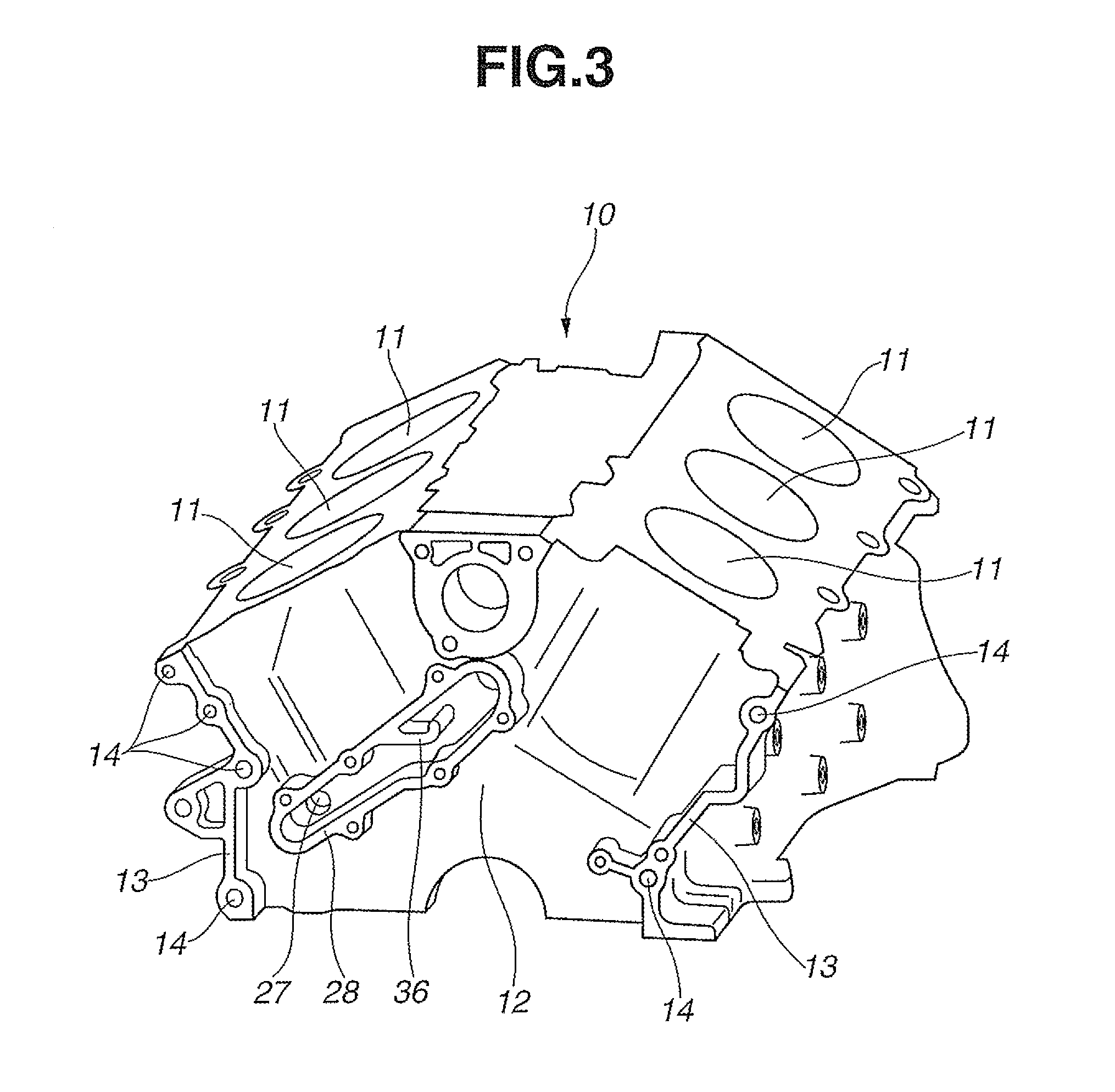 Oil passage structure for internal combustion engine