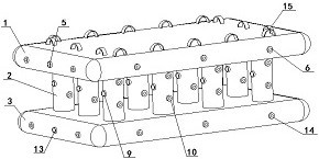 A working method equipped with an airborne multi-stage airbag cooperative buffer device