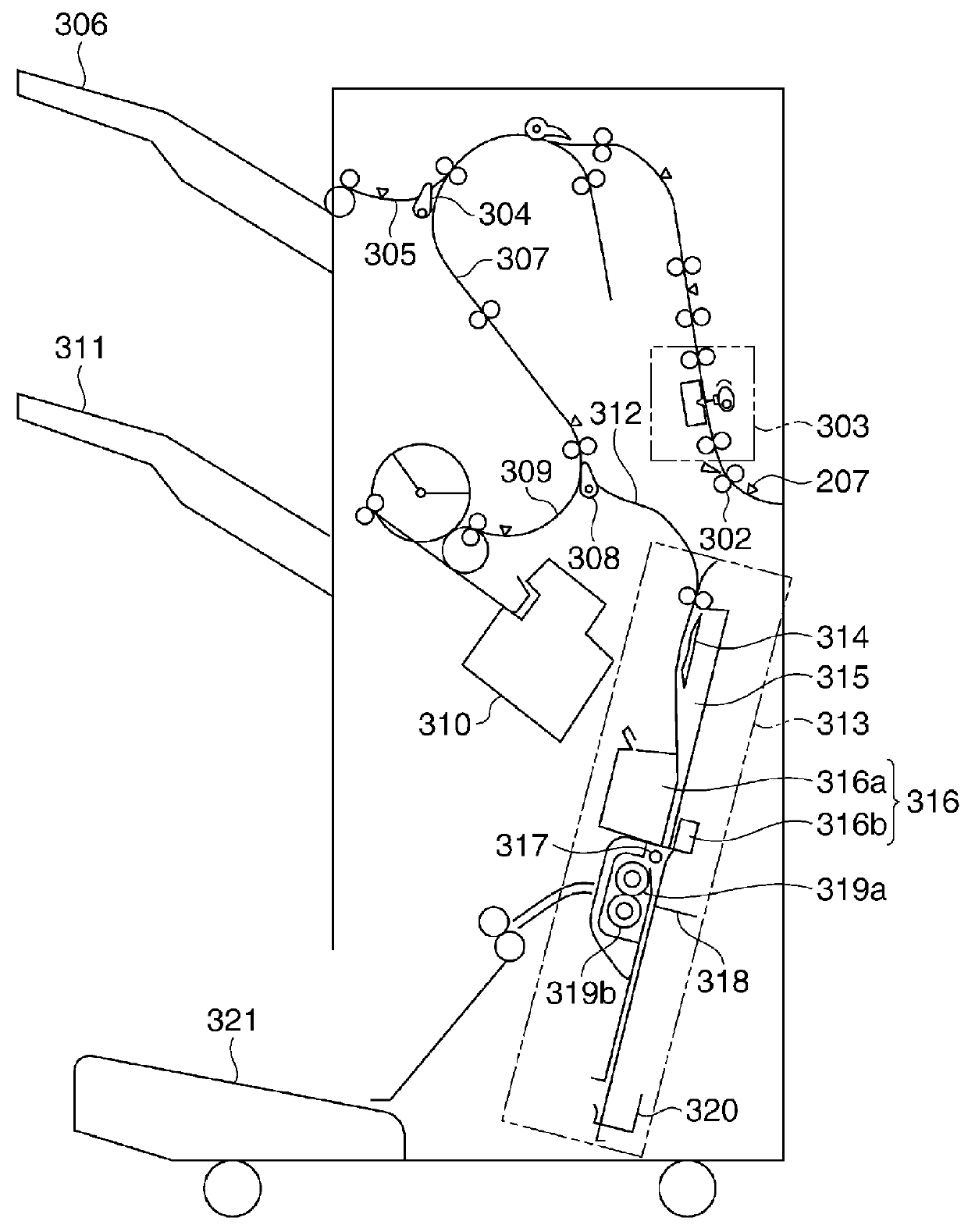 Sheet processing apparatus that performs saddle stitch bookbinding, control method thereof, and image forming apparatus having the sheet  processing apparatus