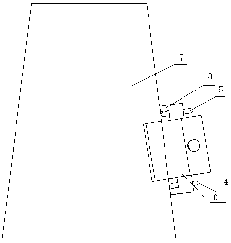 A detection tool for large-diameter external conical surface