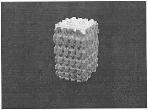 Calcium phosphate/zirconium oxide gradient porous scaffold as well as preparation method and application