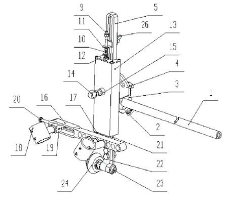 Spring pressure-assisted cutting fixing device with double cutting torches and application method of spring pressure-assisted cutting fixing device