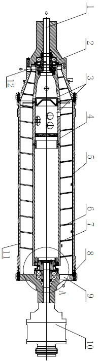 Horizontal screw centrifuge