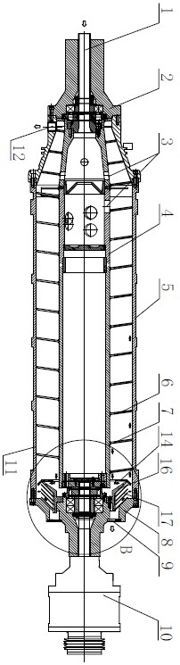 Horizontal screw centrifuge