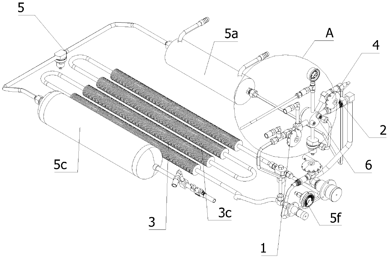 Gas inlet and exhaust safety system of liquefied gas bottle and using method