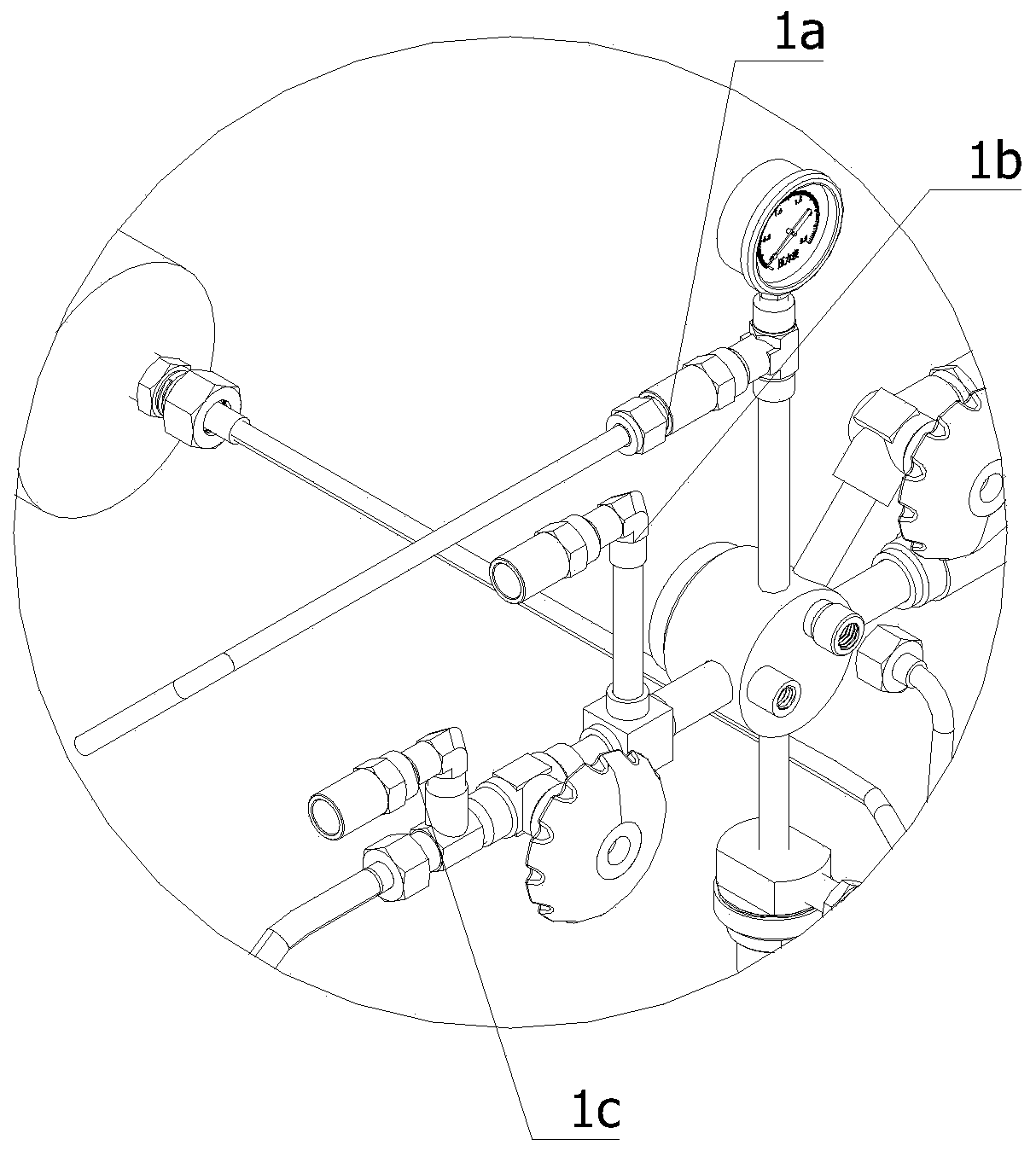 Gas inlet and exhaust safety system of liquefied gas bottle and using method