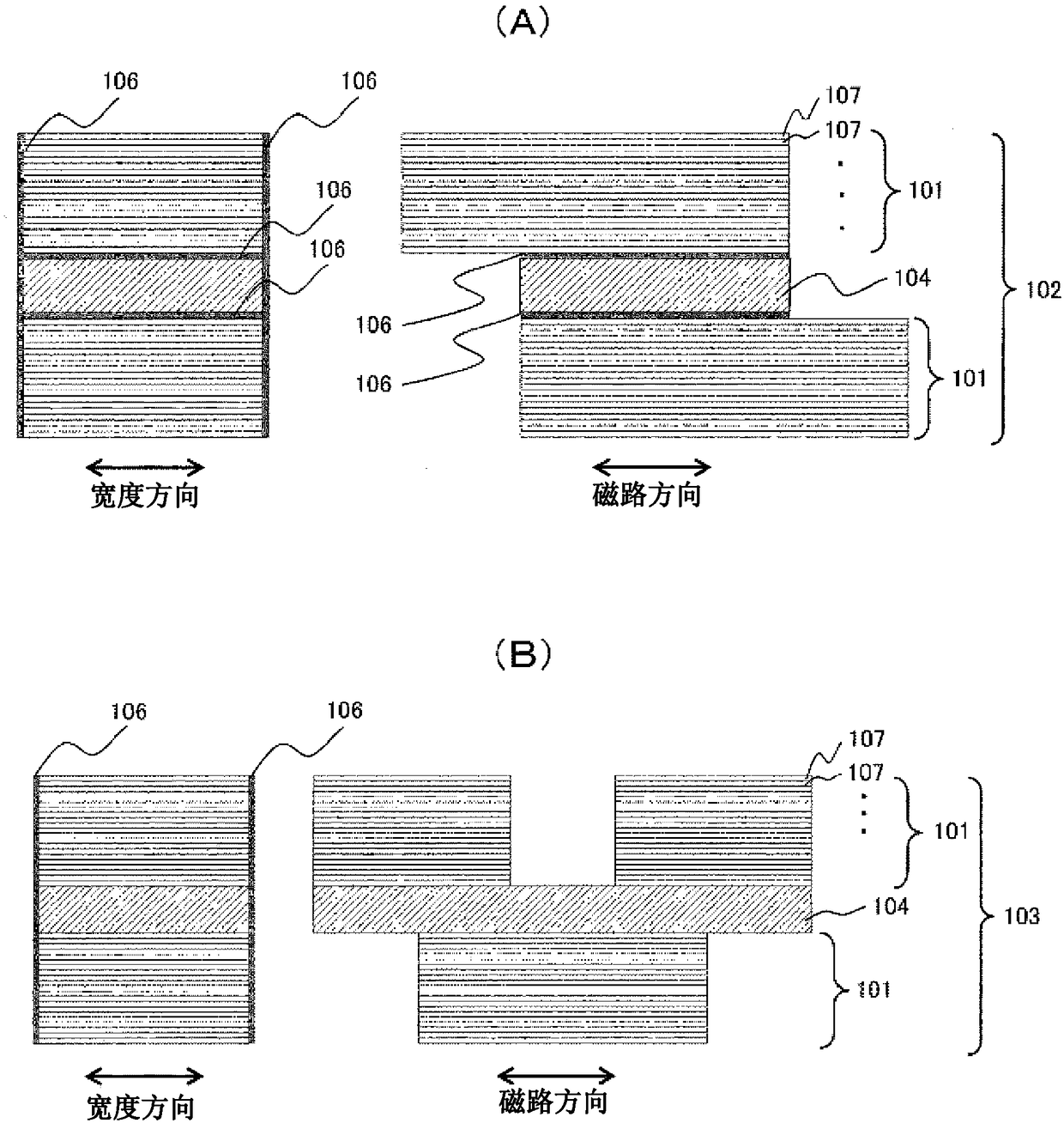 Amorphous transformer and laminated core used in same