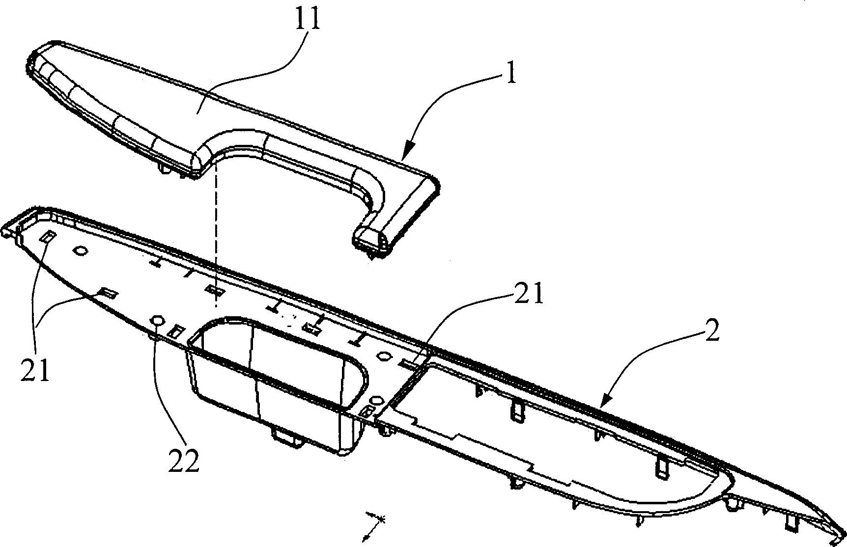 Automobile door plate assembling method with multiple inner decorations