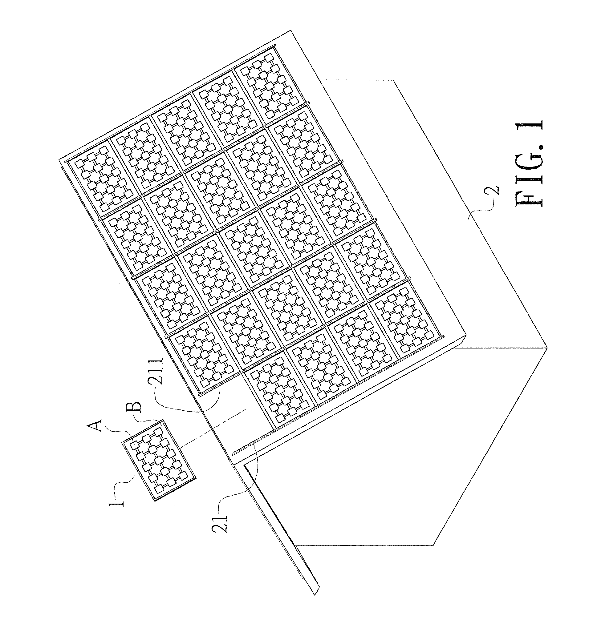 Solar module having uniform light