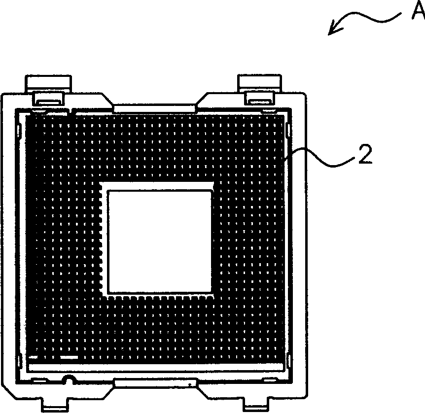 Sparkle ball holding structure of connector