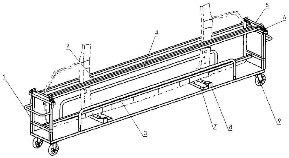 Device and method for clamping irregular frame parts