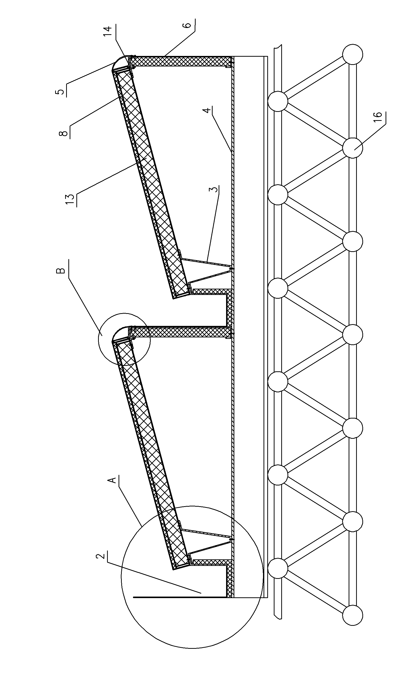 Solar off-grid power station roof