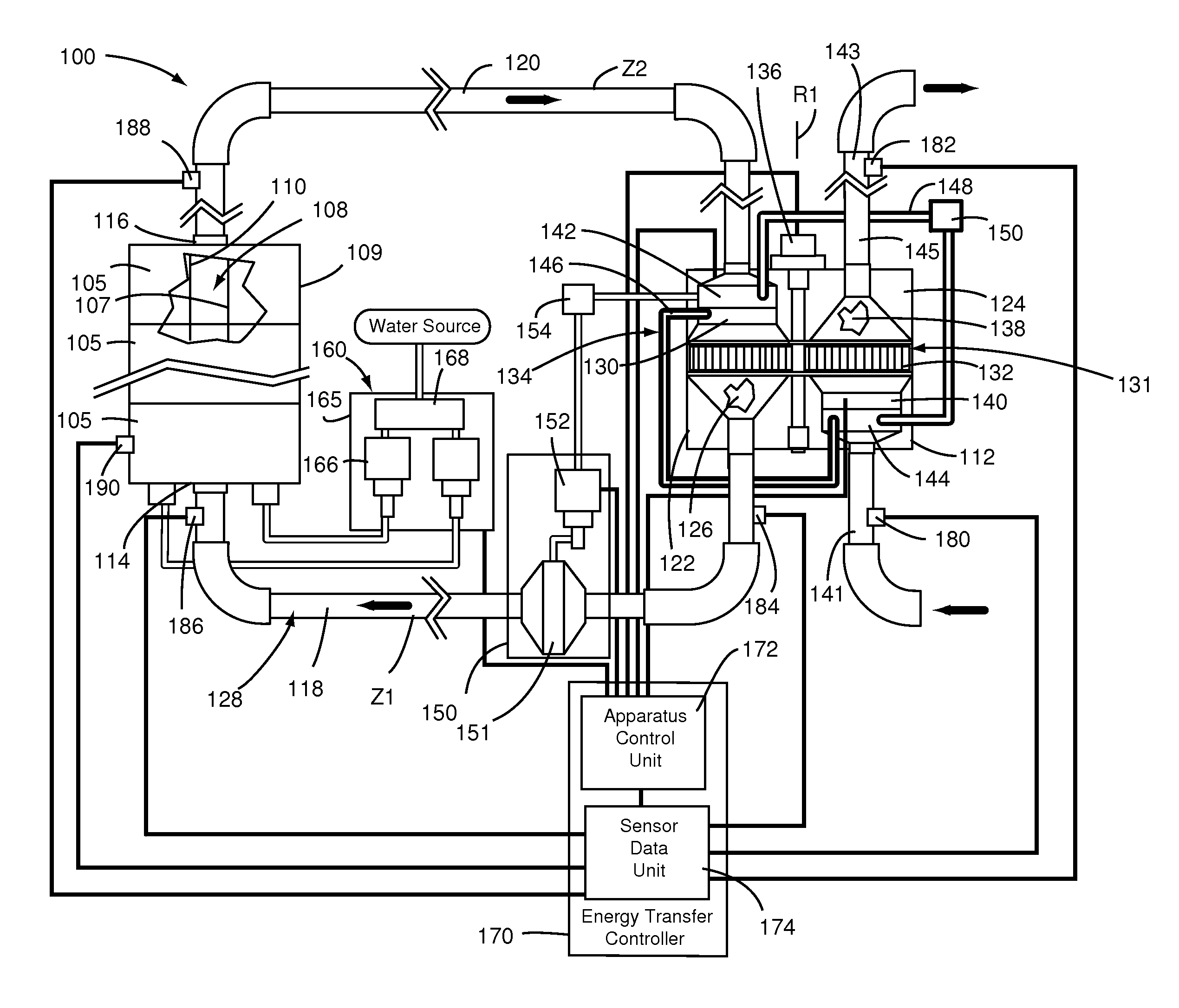 Method and apparatus for climatic conditioning of space within a building structure