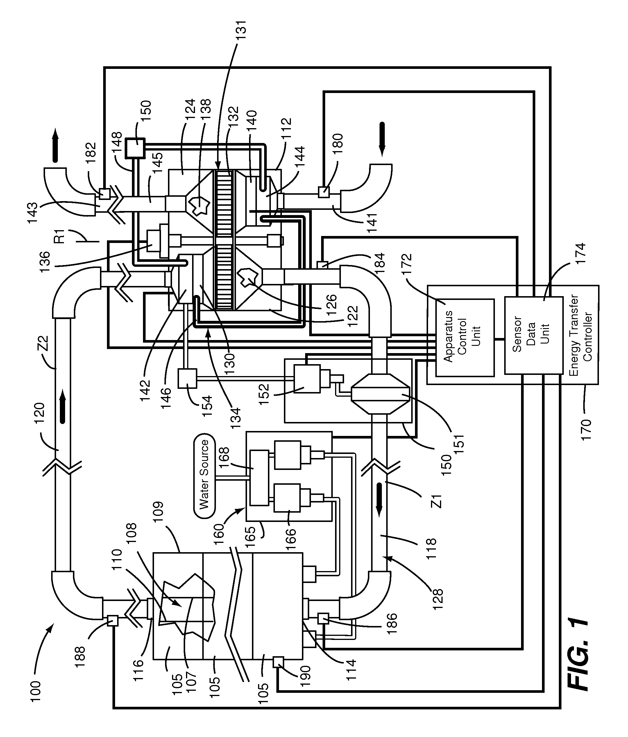 Method and apparatus for climatic conditioning of space within a building structure