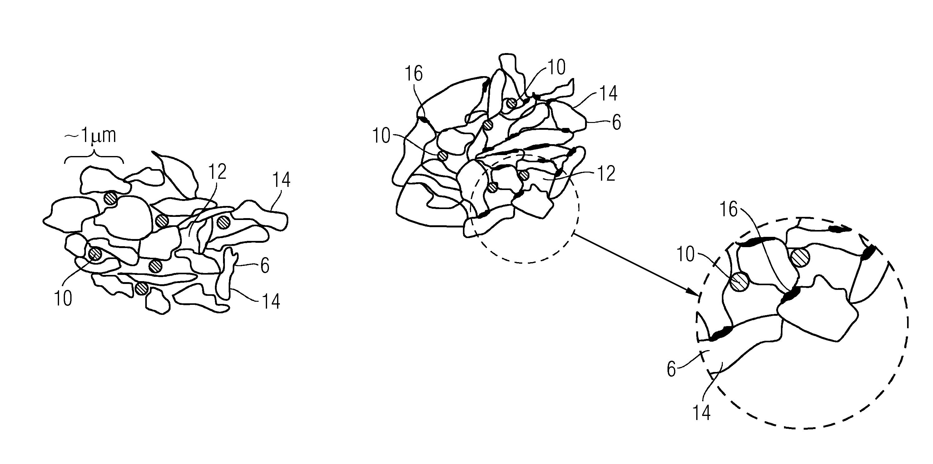 Storage structure of an electrical energy storage cell