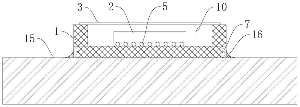 Ceramic leadless chip package structure