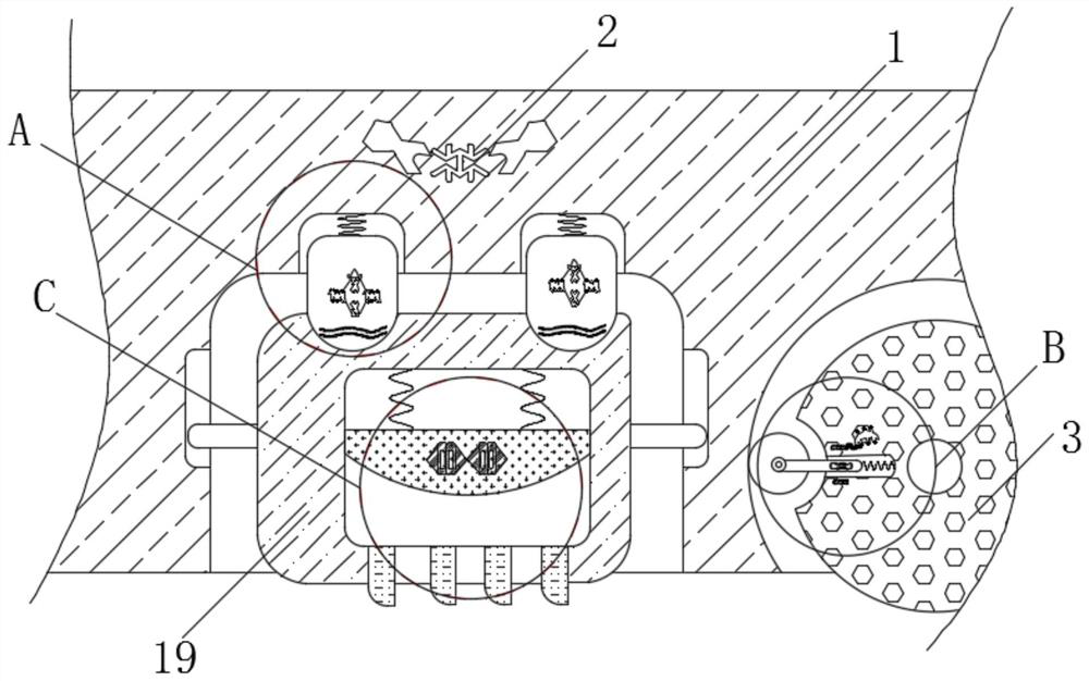 Flame-retardant material quantitative smearing device for textile fabrics