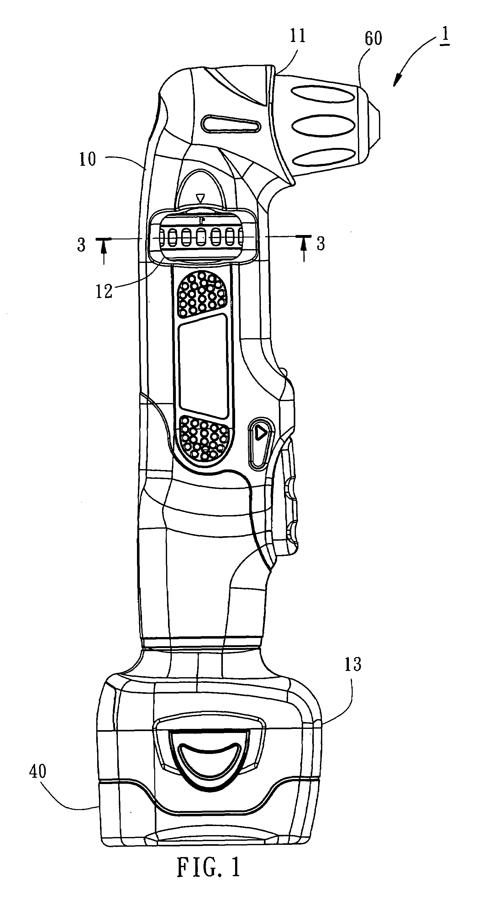 Elbow-type power hand tool