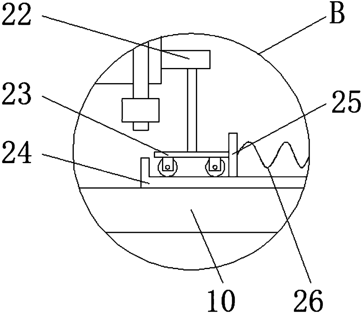 Microbiological detection device for inspection