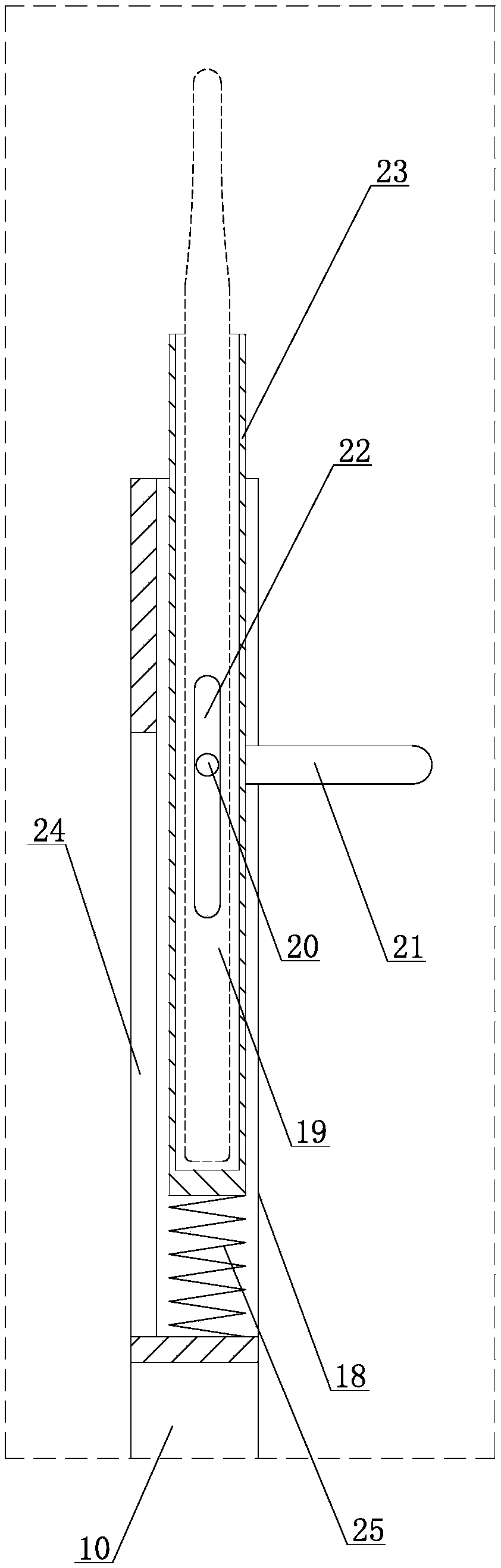 Rotary thermometer placing rack for pediatric department