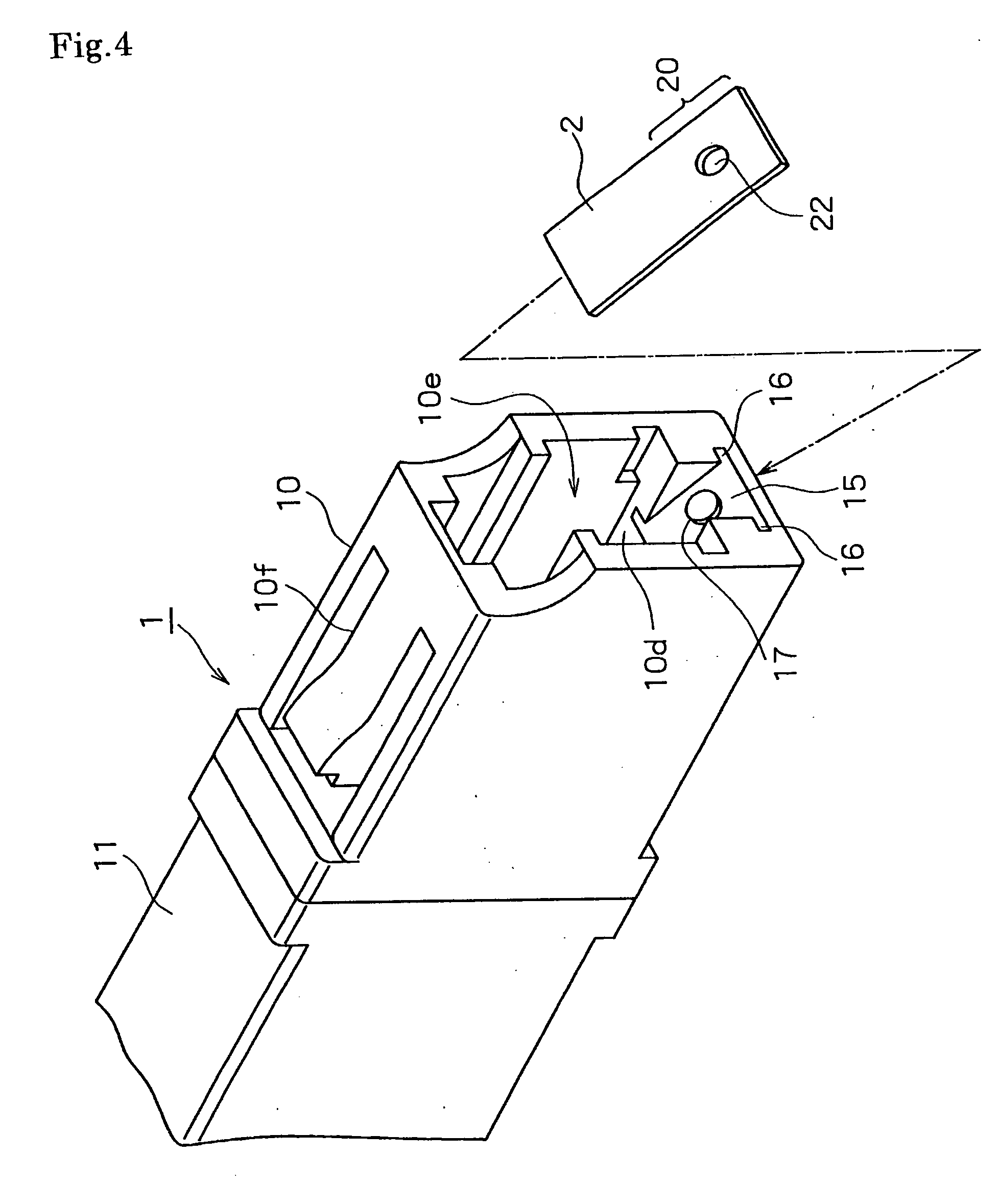 Optical connector-use adaptor and optical connector use shutter component