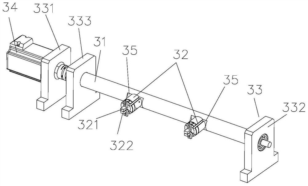 Conveying and overturning device and marking machine