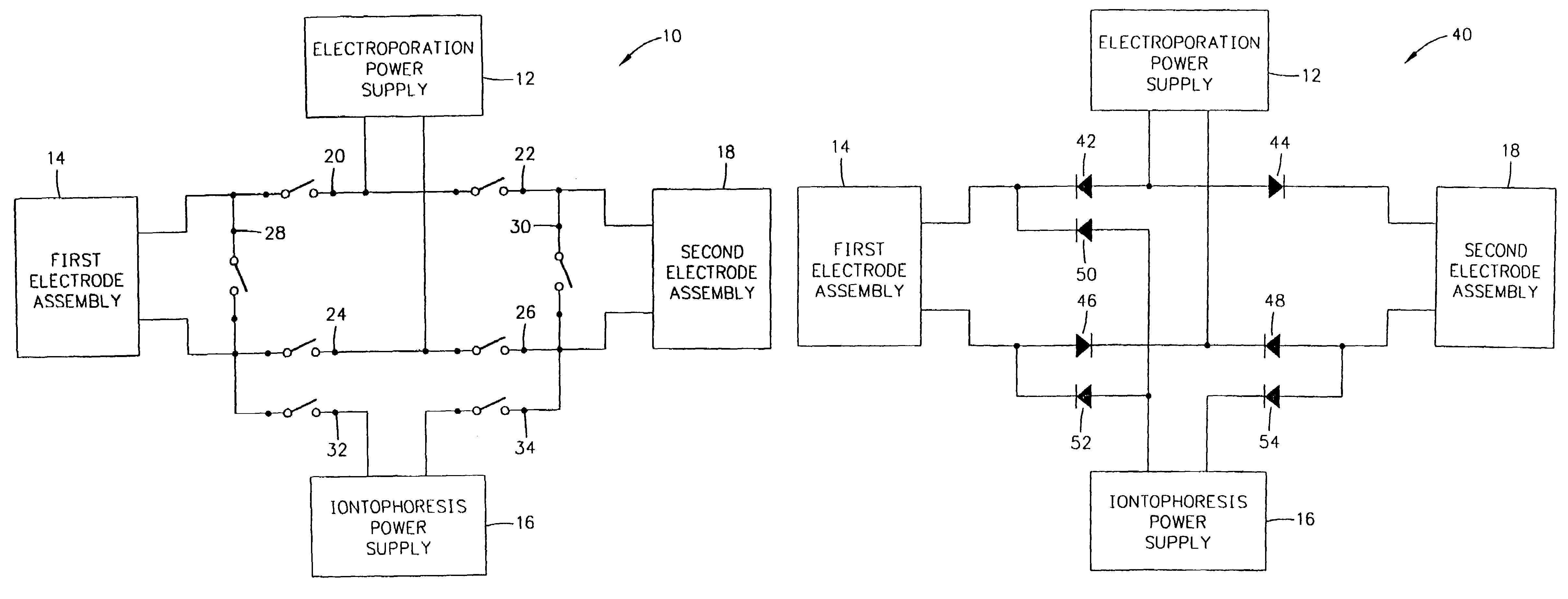 Electrode apparatus and method for the delivery of drugs and genes into tissue