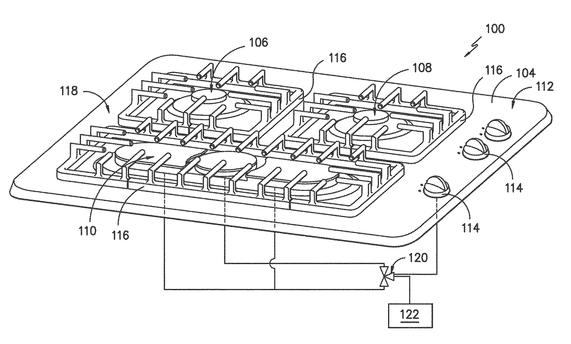 Burner assembly for cooktop appliance and method for operating same