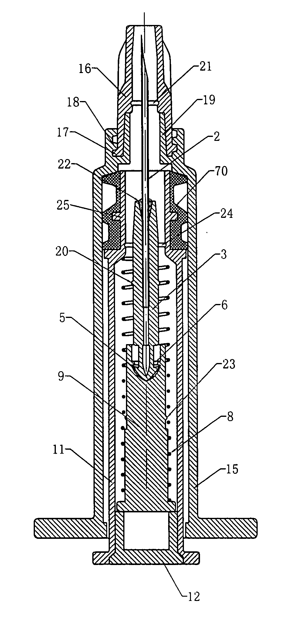 Disposable safety syringe