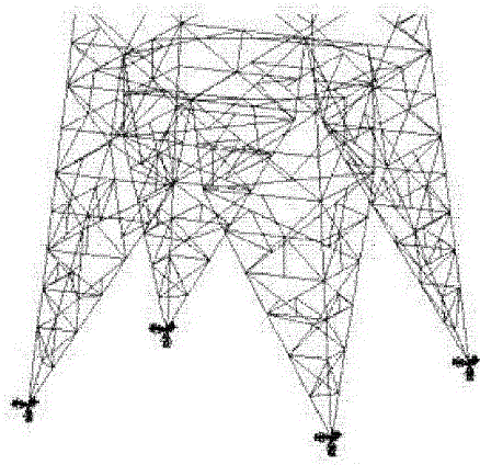 Stress calculation method with accurate analysis result for power transmission tower member bars