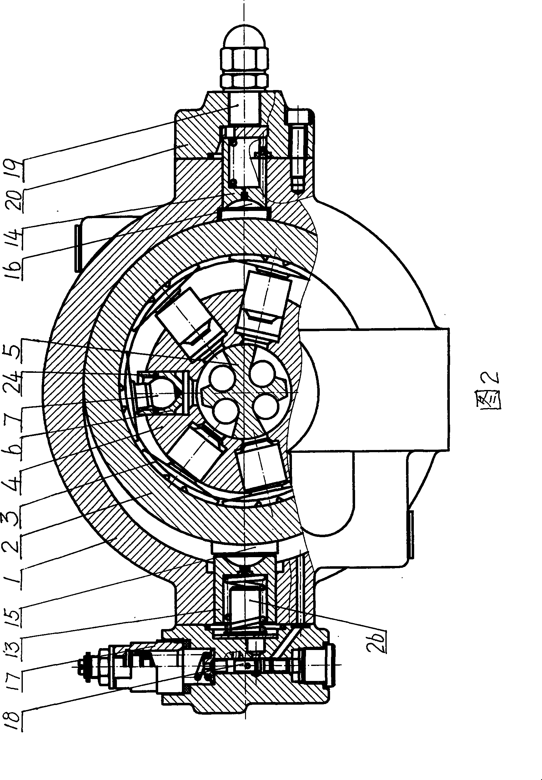 Constant pressure variable radial piston pump