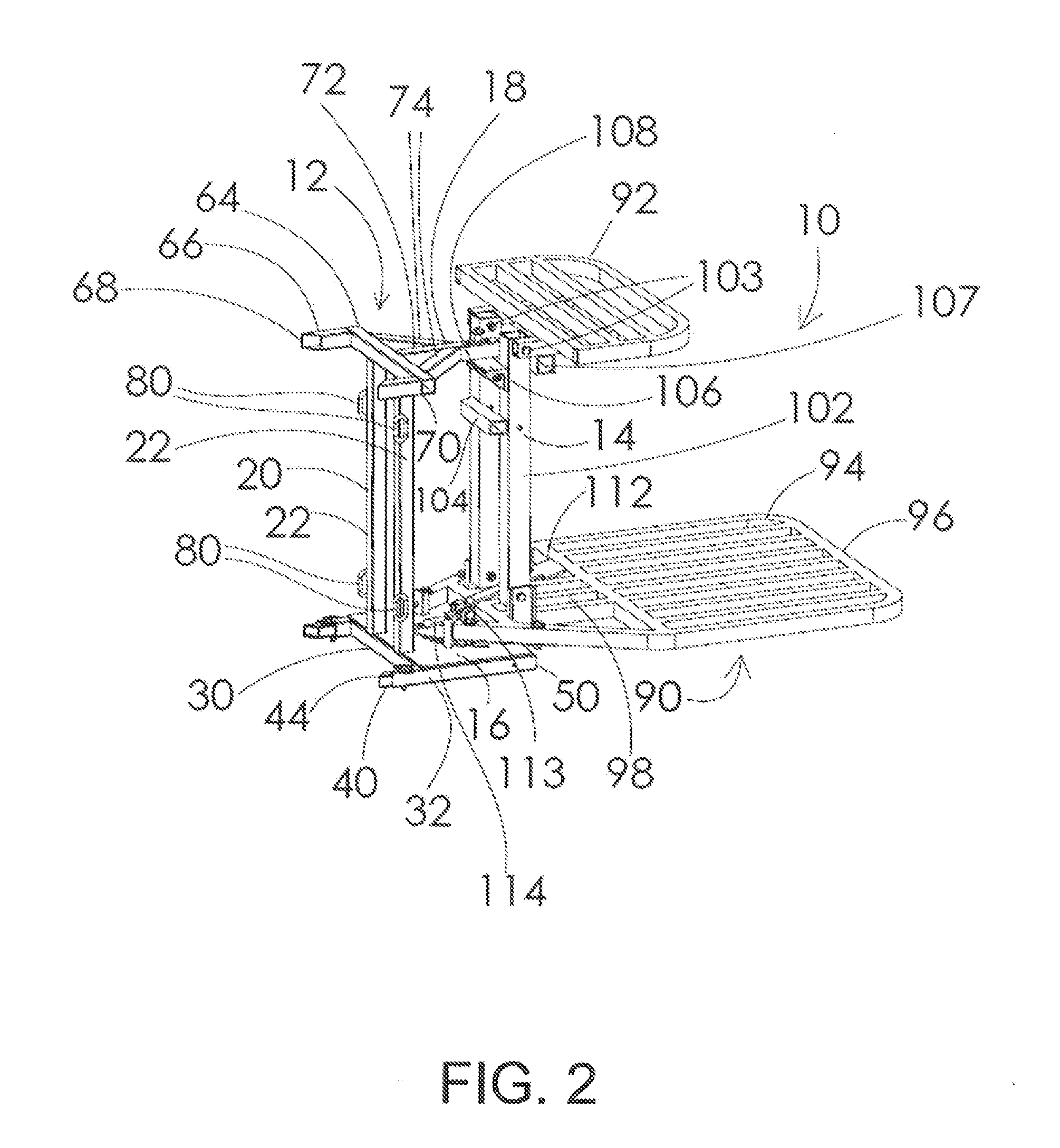 Pivoting hunting tree stand