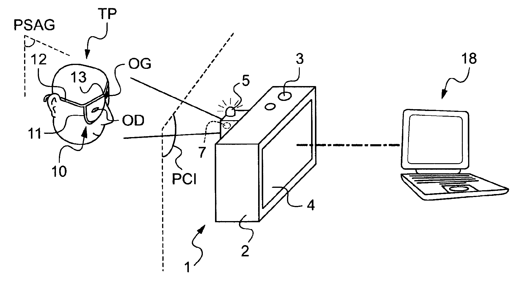 Method of measuring at least one geometrico-physionomic parameter for positioning a frame of vision-correcting eyeglasses on the face of a wearer