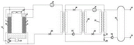 Cooling defrosting type wind energy heat pump