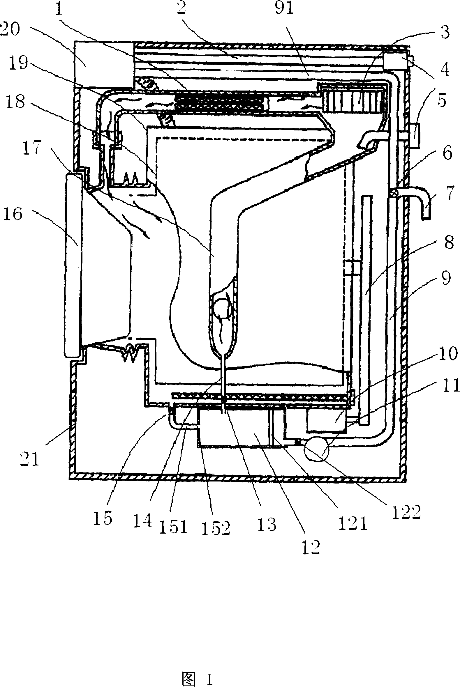Water conservation method for barrel washing machine and washing machine thereof