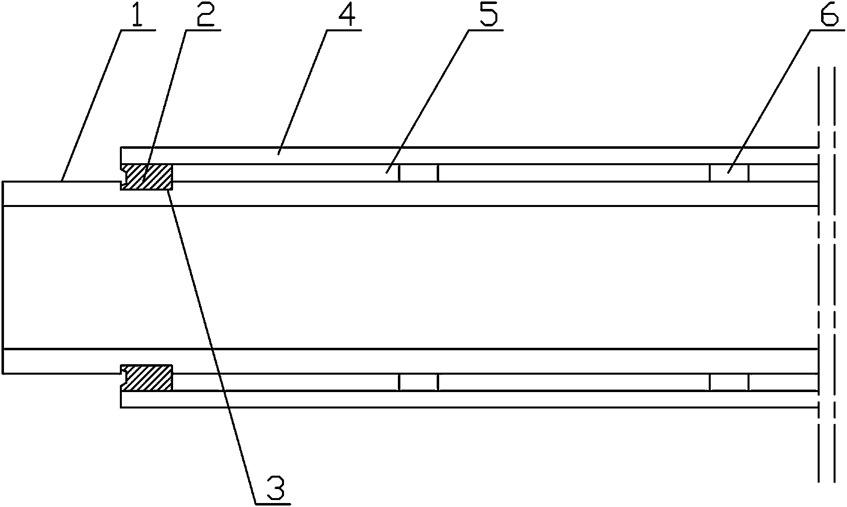 Direct connection type solar energy vacuum heat collection pipe