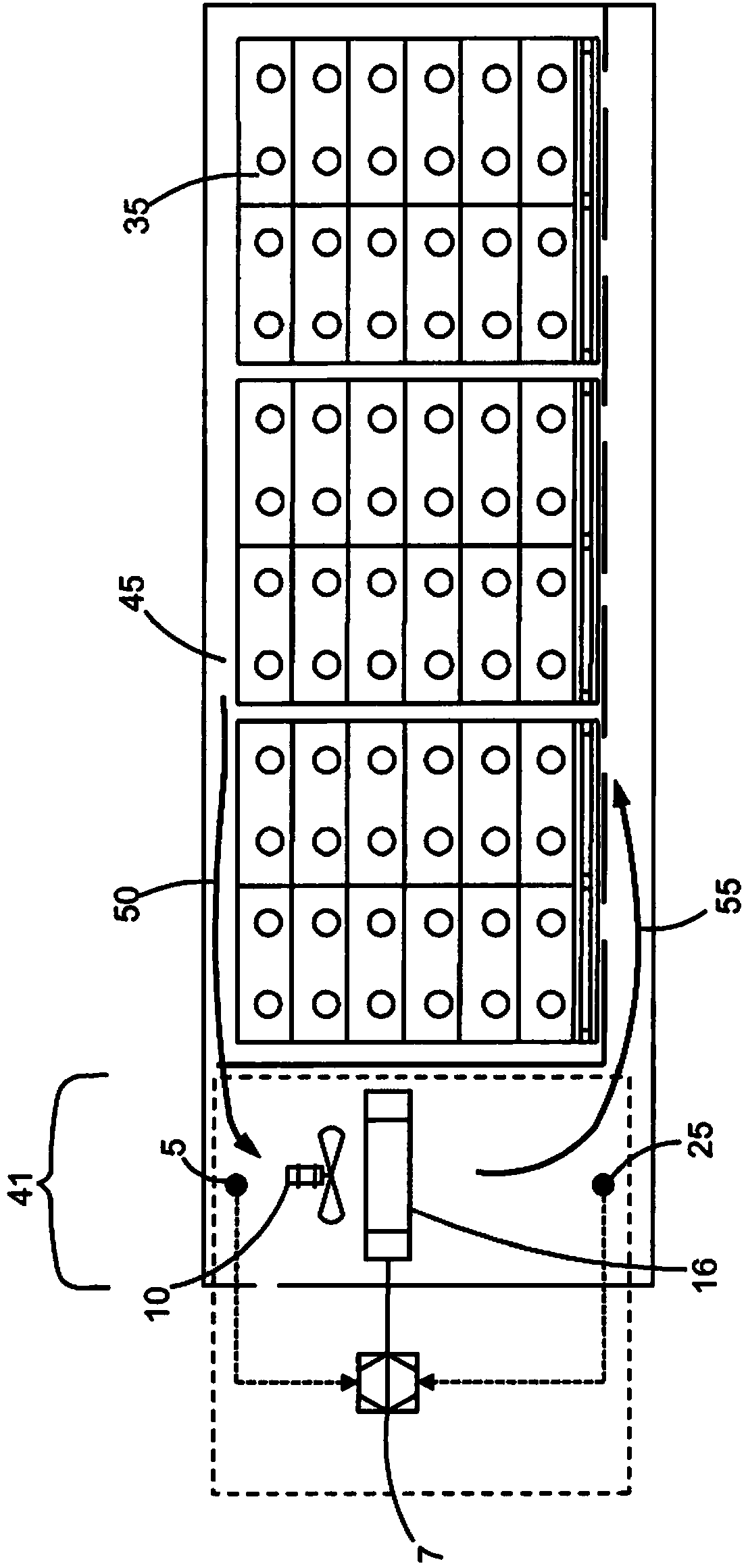 Temperature control in a refrigerated transport container