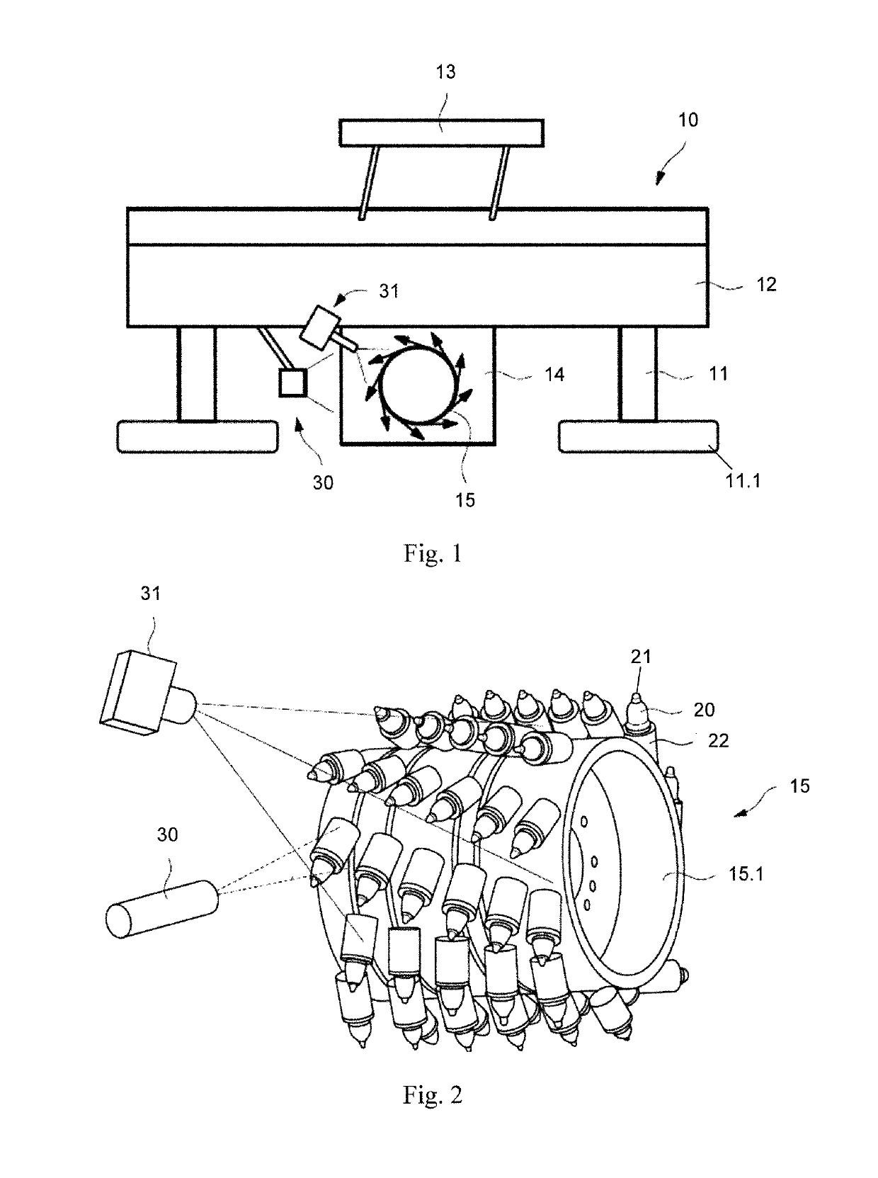 Earth working machine and method for wear-optimized operation of an earth working machine