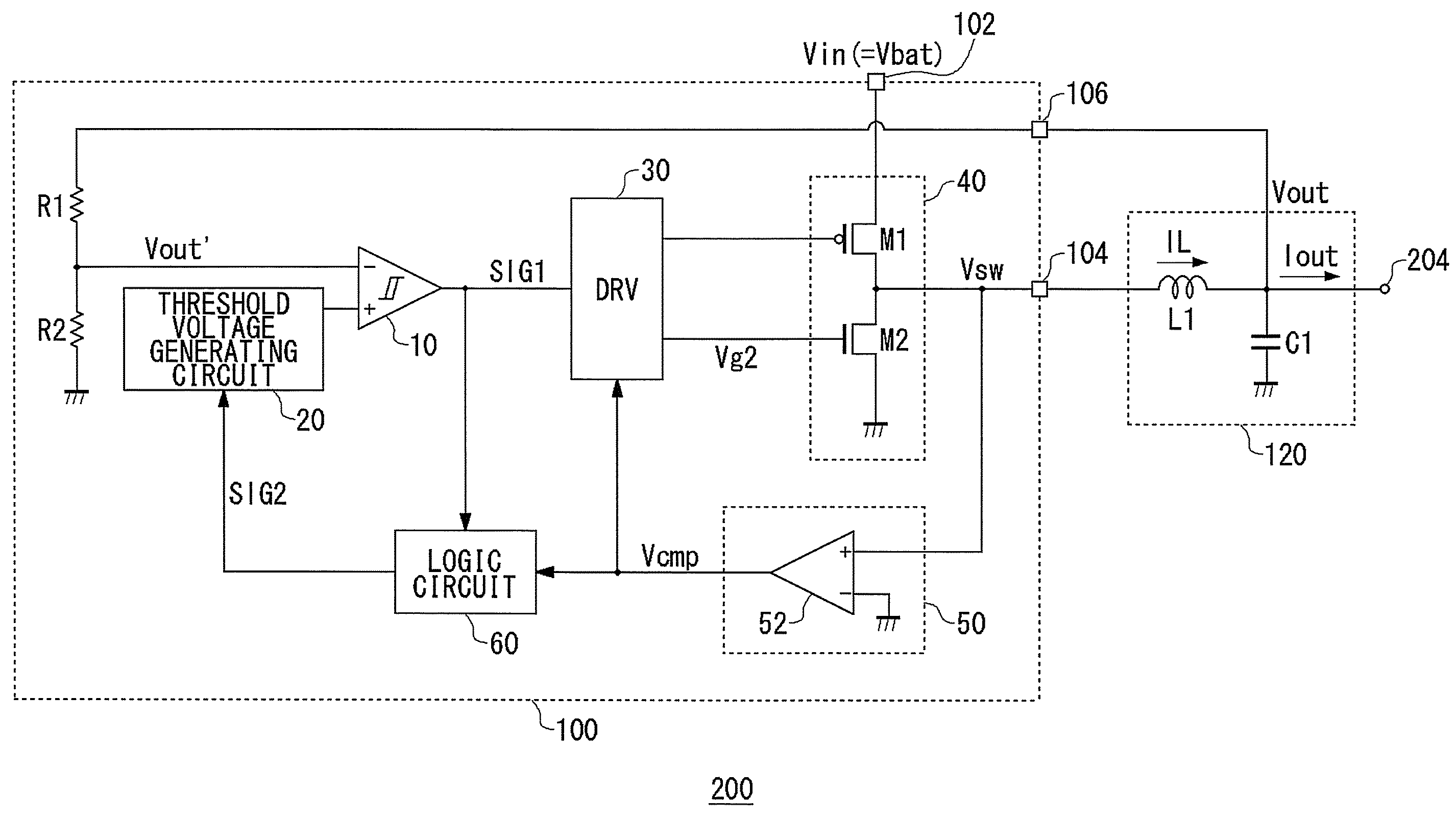 Step-down switching regulator