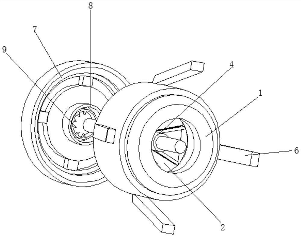 Water gap cutting structure of automobile injection mold