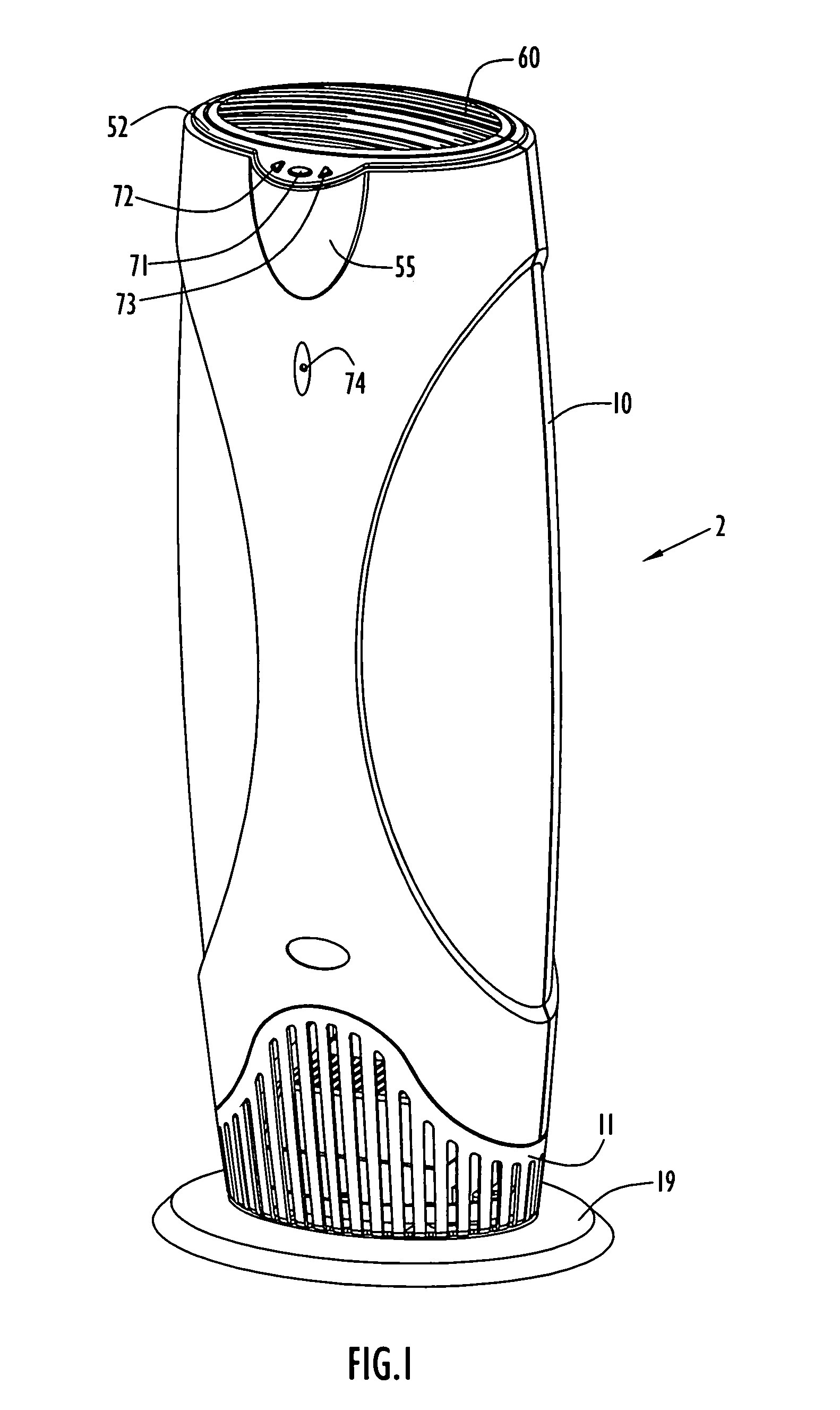 System for purifying and removing contaminants from gaseous fluids