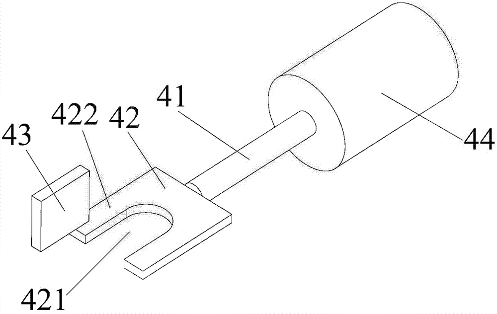 A device for realizing automatic socketing of T-shaped welding studs and ceramic rings