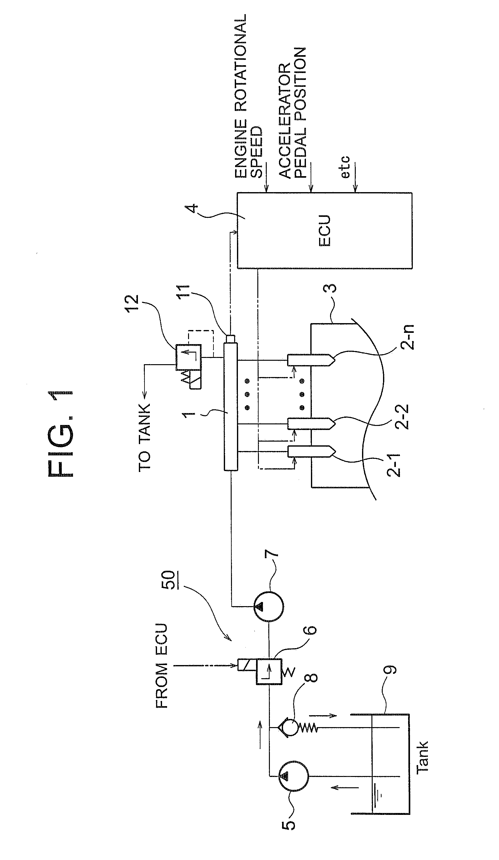 Pressure sensor failure diagnosis method and common rail type fuel injection control apparatus