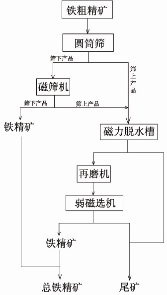 Technology for preparing iron ore concentrate