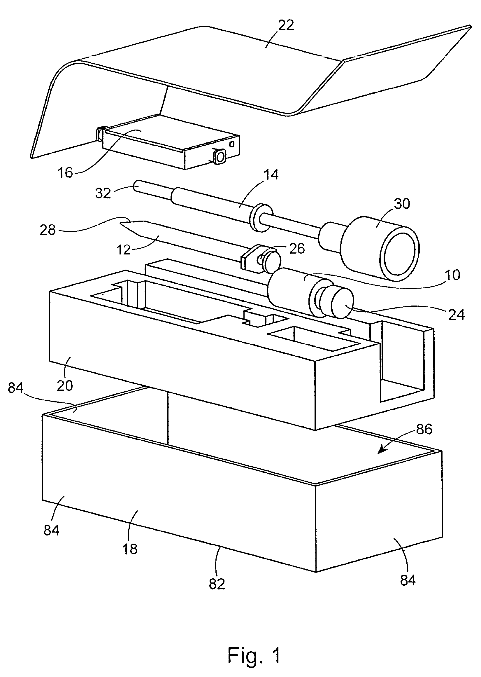 Apparatus and method for reconstituting a pharmaceutical and preparing the reconstituted pharmaceutical for transient application