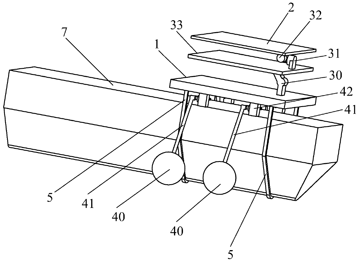 Ship body self-adaptive stable platform with energy supply function