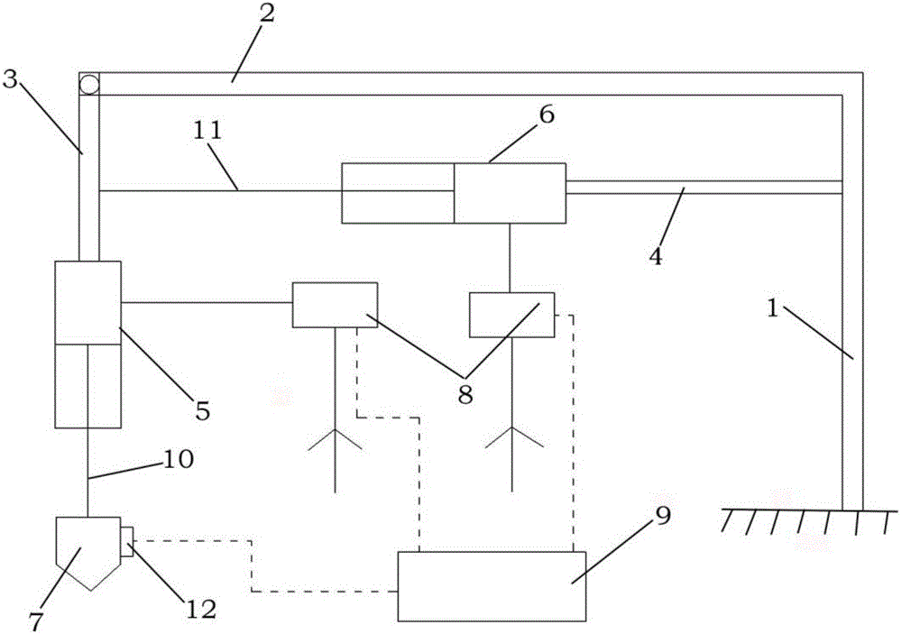 Blade polishing device based on pneumatic control