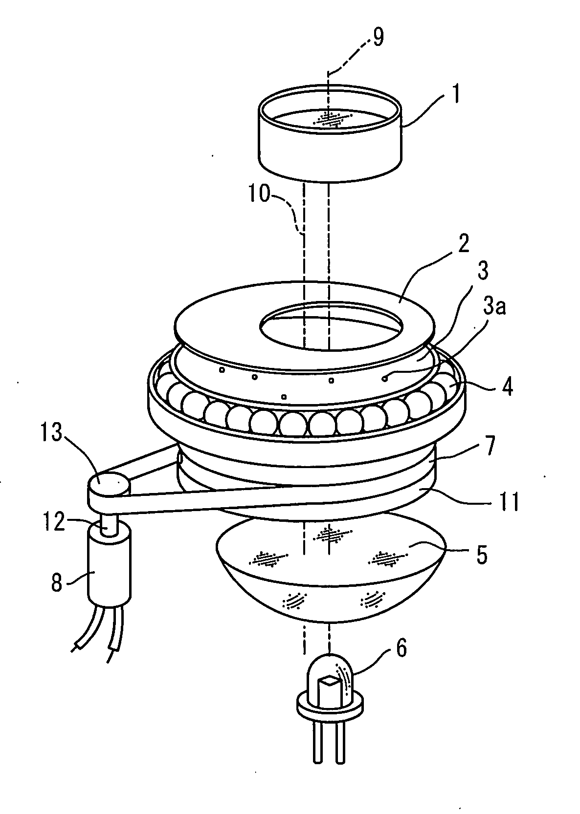 Simplified planetarium apparatus and simplified image projecting apparatus